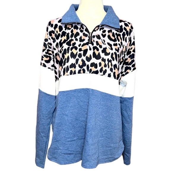 Leopard Print Sweatshirt - Picture 1 of 2